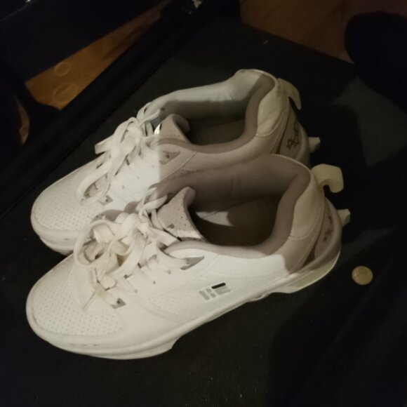 Unisex Retractable roller skates skate shoes white 4 wheels - Picture 1 of 4